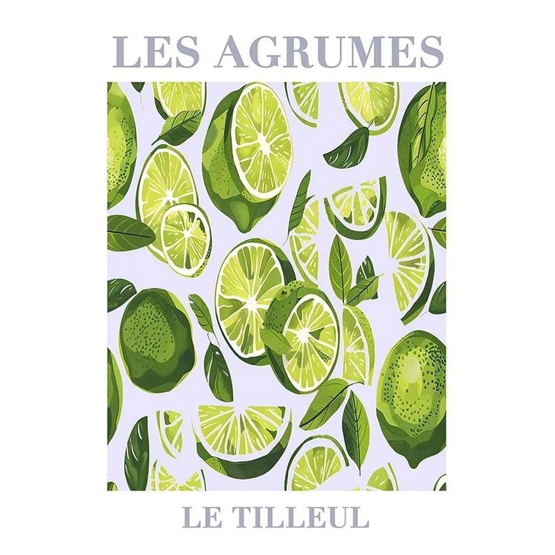 Mediterranean Lemon Garden Canvas Art Retro Olive Tree Botanical Print For Summer Kitchen Modern 21