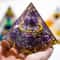5cm Citrine Peridot Energy Generator Reiki Healing Chakra Pyramid For Meditation EgyptianStyle R 0