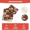Traditional Plaid Linen Christmas Table Runner Festive Snowflake Xmas Ball Holiday Decor For Din 4