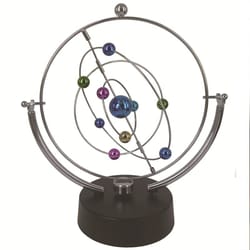 celestial perpetual motion orbit | kinetic revolving solar system model for executive desk & modern home decor