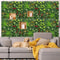Botanical Fusion Artificial Grass Wall 3D Greenery Backdrop With Ferns Flowers For Indoor Home De 2