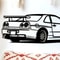 Skyline RModel JDM Metal Wall Art Precision LaserCut Racing Car Silhouette For Home Office Garage 4