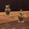 Artisan Handmade Owl Brass Ornament Creative Boho Figurine For Small Desk Decor Unique Home Luxur 3