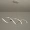 Modern Linear LED Chandelier Minimalist Dining Room Pendant Lamp For Kitchen Luxury Home Decorati 3