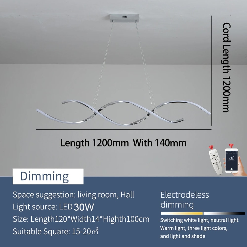 Modern Linear LED Chandelier Minimalist Dining Room Pendant Lamp For Kitchen Luxury Home Decorati 6