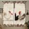 Retro Polka Dot Chicken Cafe Curtains 2Piece Contemporary LightFiltering Rod Pocket Drapes For Kit 6