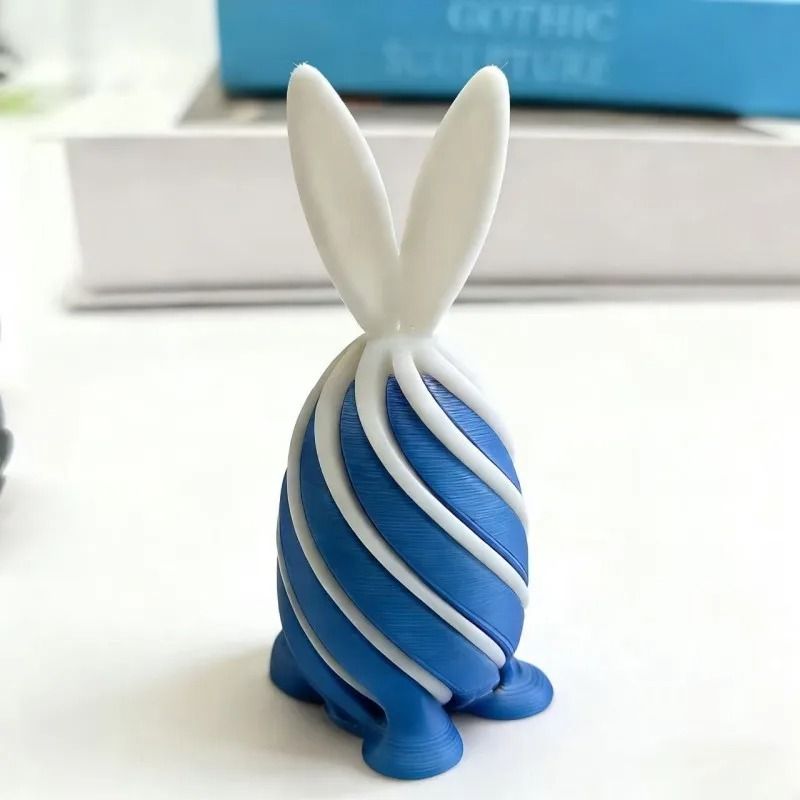 Impossible Spiral Pyramid Bunny Fidget Toy 3D Printed Rotating Kinetic Sculpture For Stress Relie 22