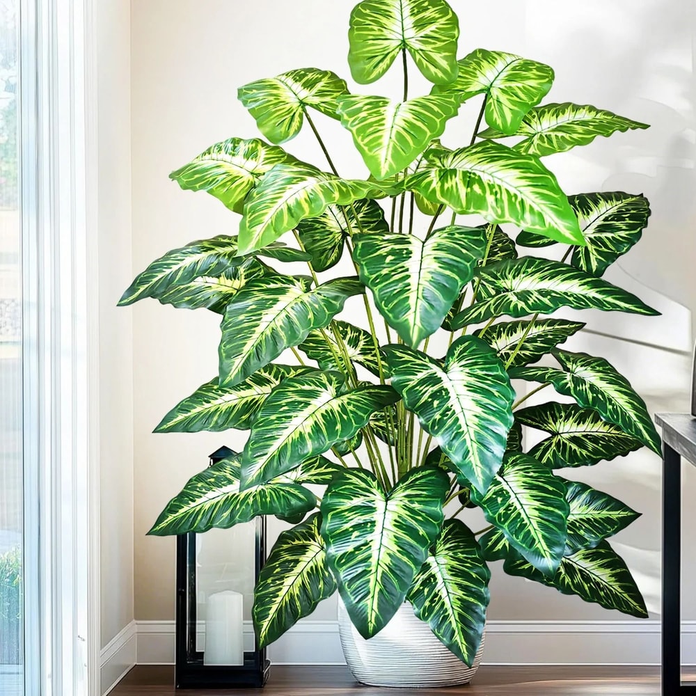 Giant Artificial Calla Lily Tropical Foliage Large Floor Plant For Modern Home Office Decor 1