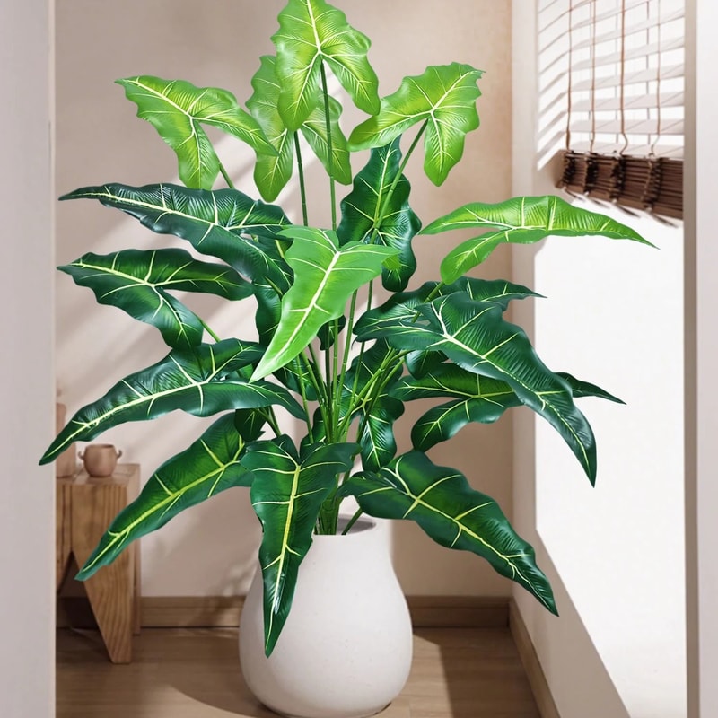 Giant Artificial Calla Lily Tropical Foliage Large Floor Plant For Modern Home Office Decor 4