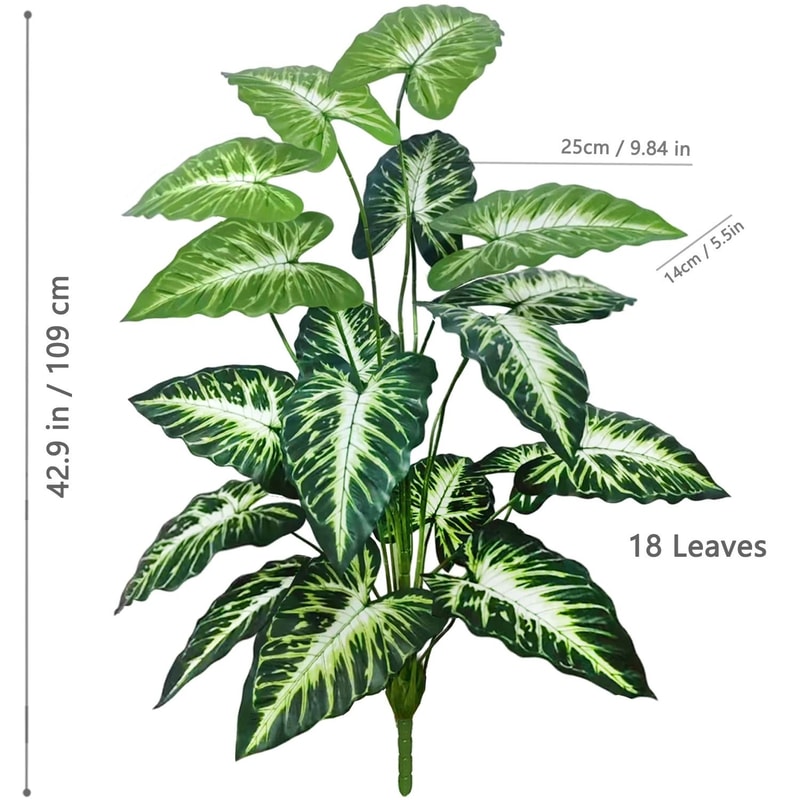 Giant Artificial Calla Lily Tropical Foliage Large Floor Plant For Modern Home Office Decor 20