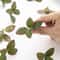 50Pcs Artificial Green Silk Tea Leaves Realistic Foliage For Wedding Bouquets DIY Wreaths Holiday 4