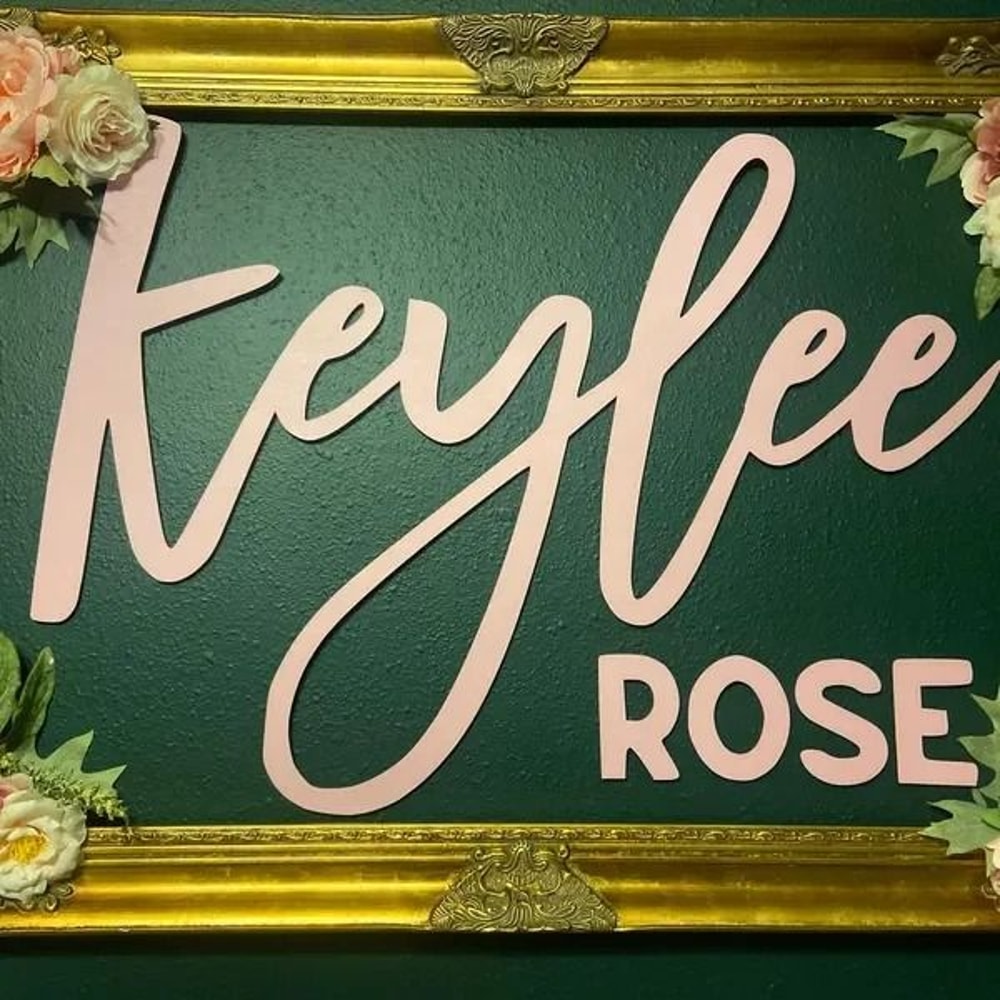 Custom Personalized Wooden Name Sign Secure Nursery Wall Decor Harmless Script For Baby Room Kid 3