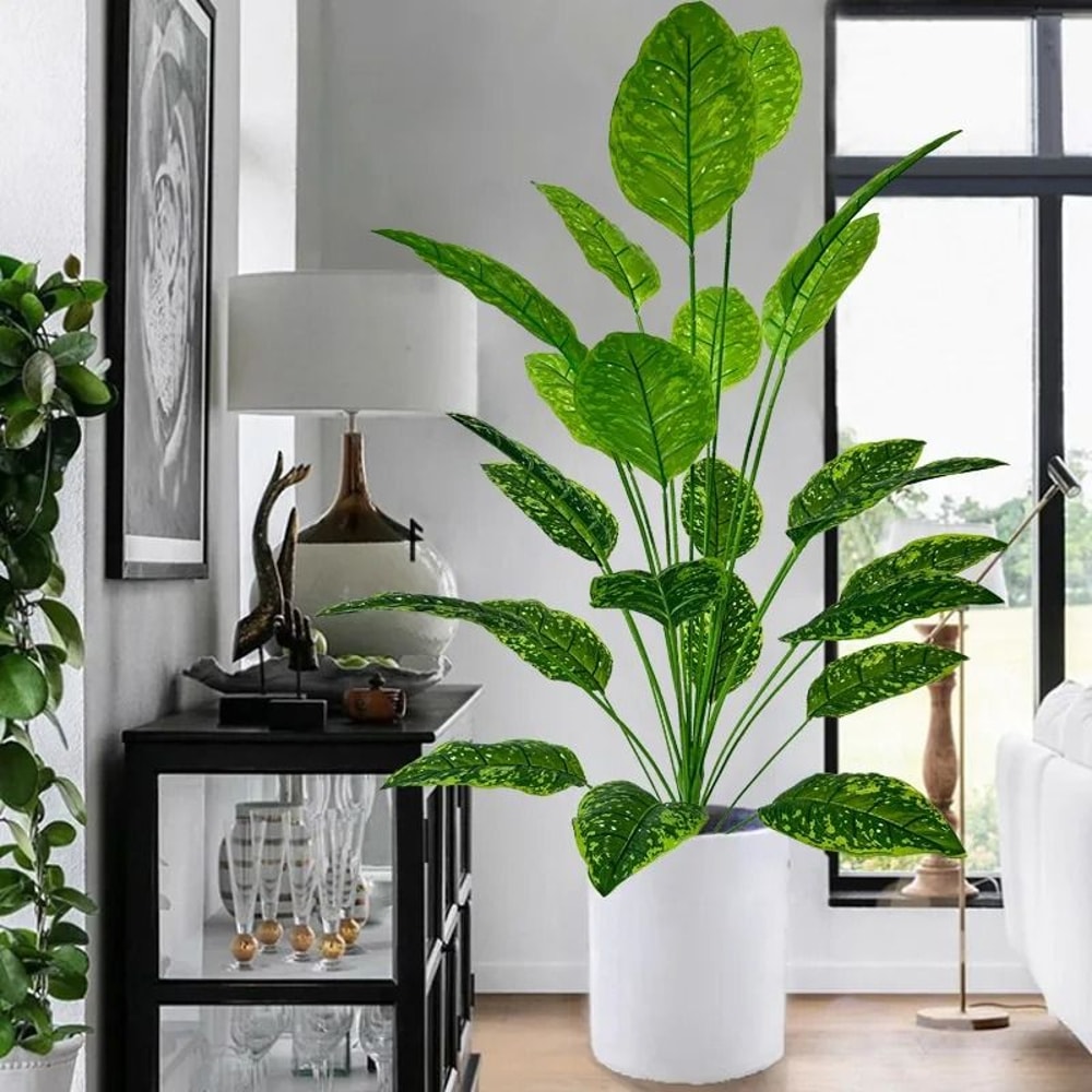 433 Inches Giant Artificial Potted Tree Realistic Full Lush Greenery For Indoor Outdoor AllSeason 2