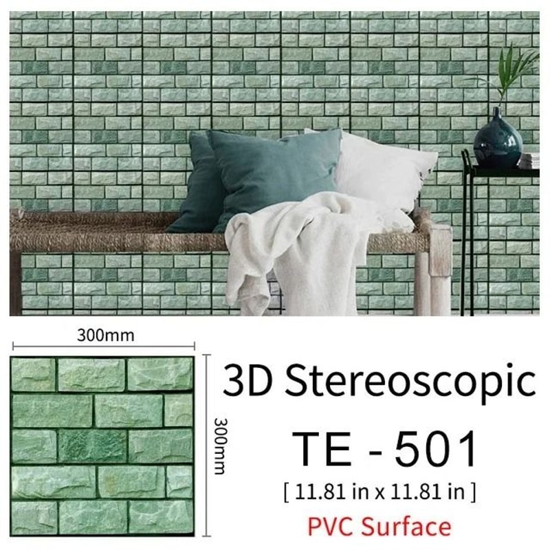 15Pcs Waterproof PVC Brick Wall Stickers Modern SelfAdhesive Wallpaper For TV Wall Kitchen Kids R 11