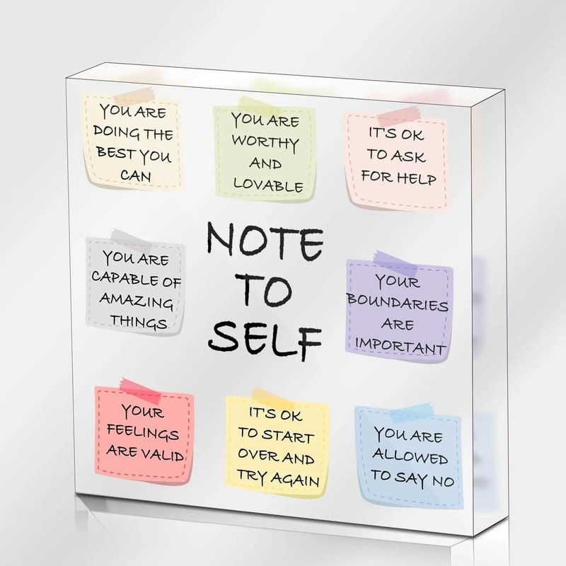 Mental Health Awareness Acrylic Sign Psychology Motivational Decor For Counseling Classroom Offic 0