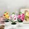 20cm Mini Artificial Orchid Bonsai Vibrant Simulation Potted Plant For Desktop Kitchen Bathroom T 0
