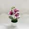 20cm Mini Artificial Orchid Bonsai Vibrant Simulation Potted Plant For Desktop Kitchen Bathroom T 9