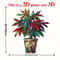 2D Acrylic Suspended Plant Suncatcher Faux Potted Basket Light Collector For Window Porch Garden 6