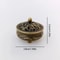Antique Brass Mini Hollow Incense Burner Vintage Chinese Tea Table Decor Portable DragonPhoenix C 3