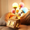 Modern Balloon Sputnik Wooden Chandelier Whimsical Ceiling Light For Kids Room Living Dining Are 1