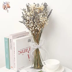 lavender & gypsophila dried bouquet | 90g natural baby's breath wedding floral | romantic boho home decor gift