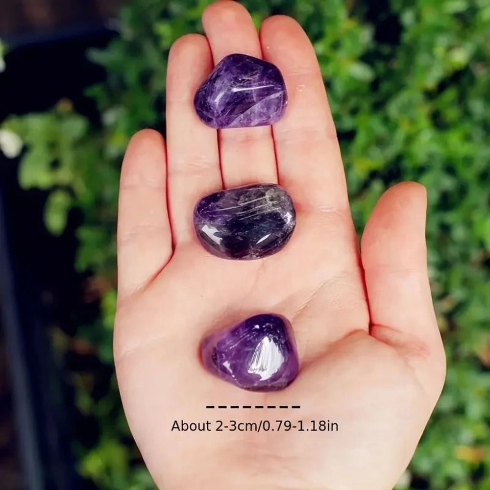 100g Natural Amethyst Tumbled Stones Polished Purple Crystal Bulk For Reiki Healing Zen Decor Gem 1
