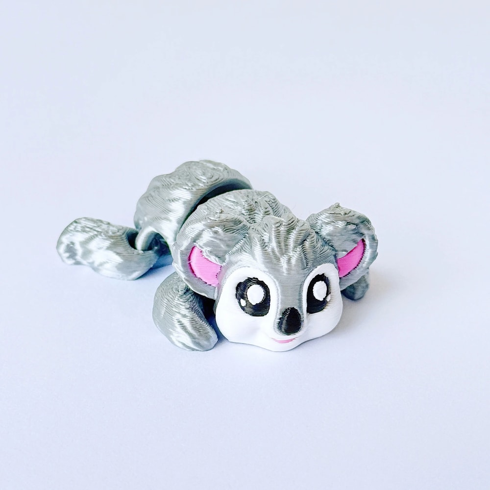 3D Printed Articulated Sloth Koala Movable Animal Figurine Desktop Fidget Decor For Office Car 5