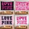 LOVE PINK Aesthetic Tapestry Vibrant Pink Wall Hanging Modern Art Deco Blanket For Bedroom Livin 0