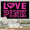 LOVE PINK Aesthetic Tapestry Vibrant Pink Wall Hanging Modern Art Deco Blanket For Bedroom Livin 4