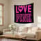 LOVE PINK Aesthetic Tapestry Vibrant Pink Wall Hanging Modern Art Deco Blanket For Bedroom Livin 6