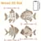 4Pcs Tropical Fish Wooden Wall Art Rustic Nautical Hanging Decor Retro Sea Life Ornament For Home 2