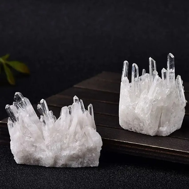 Natural White Crystal Cluster Raw Quartz Mineral Specimen High Penetration Healing Stone For Home 4