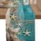 Ocean Beach Starfish Table Runner Blue Wood Grain Linen Decor Nautical Shell Runner For Summer Pa 0