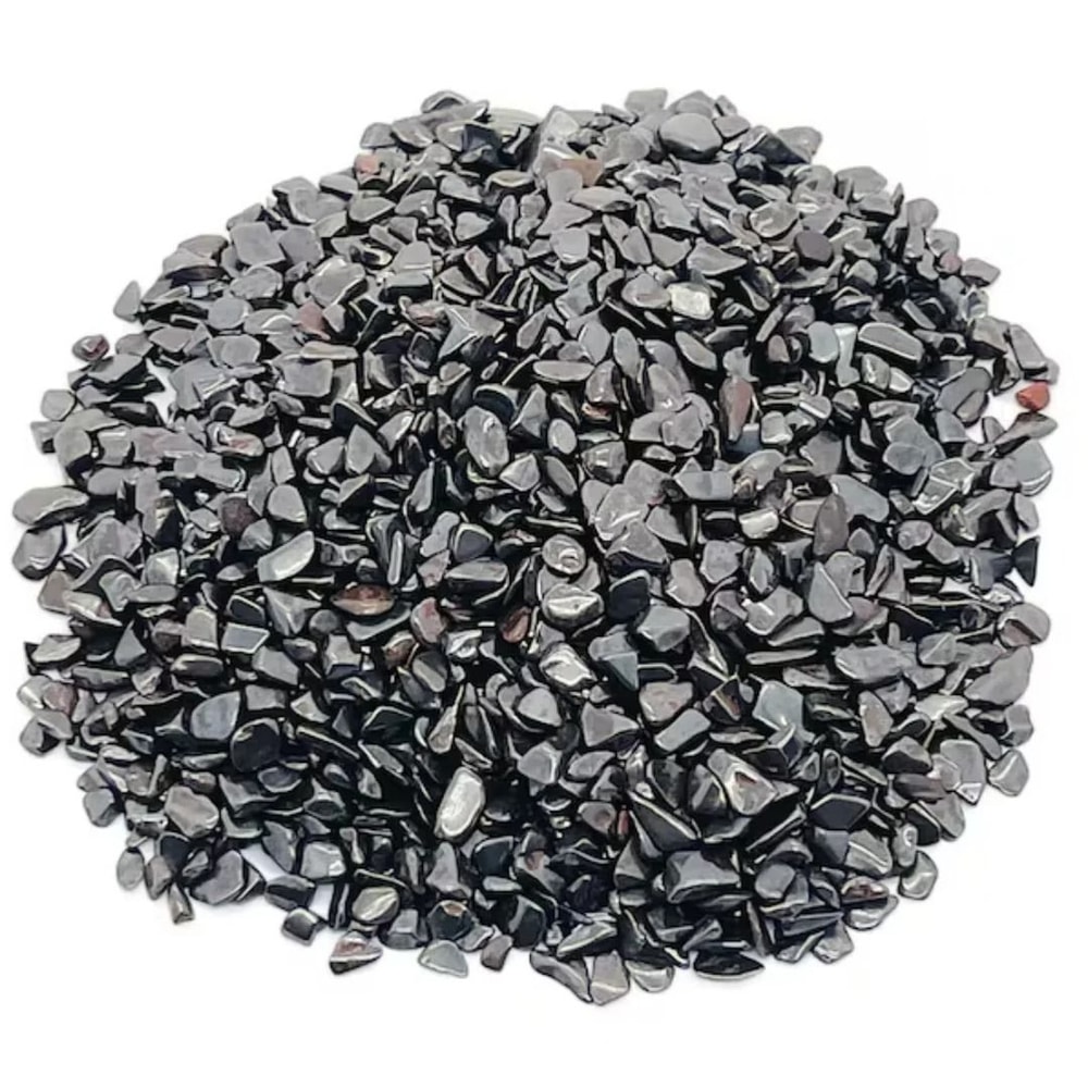 Polished Hematite Crystal Chips Natural NonMagnetic Stone Metallic Mineral Decor For Crafts Home 5