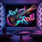 VIKAMA Neon Rock Guitar Tapestry Electric Music Theme Wall Hanging Trendy Cool Atmosphere Decor F 3