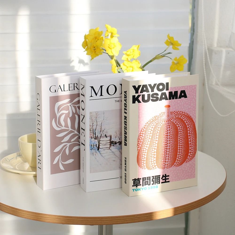Modern White Fake Books Set Grateful Thankful Blessed Simulation Books Luxury Decor Props For Liv 15