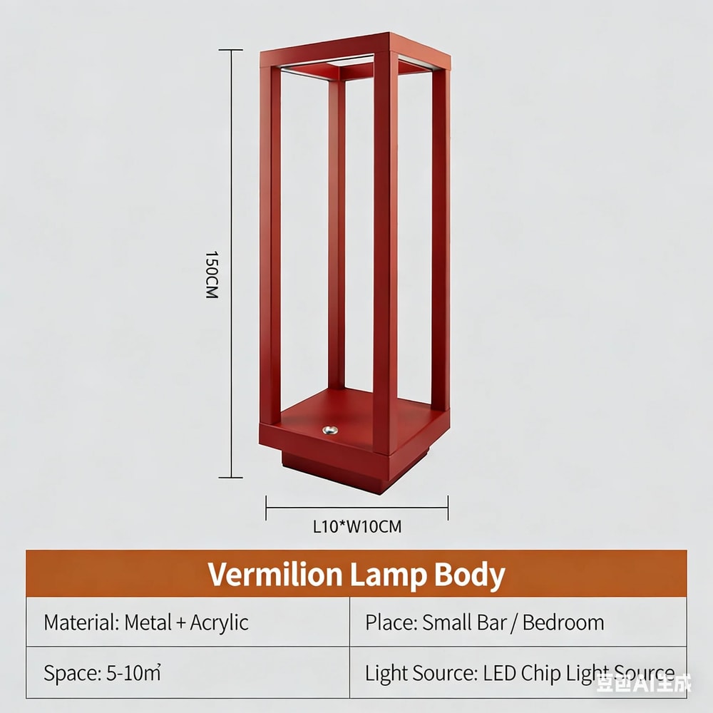 Modern LED Rechargeable Table Lamp Matte Black Metal Column Light European Design For Restaurant 8