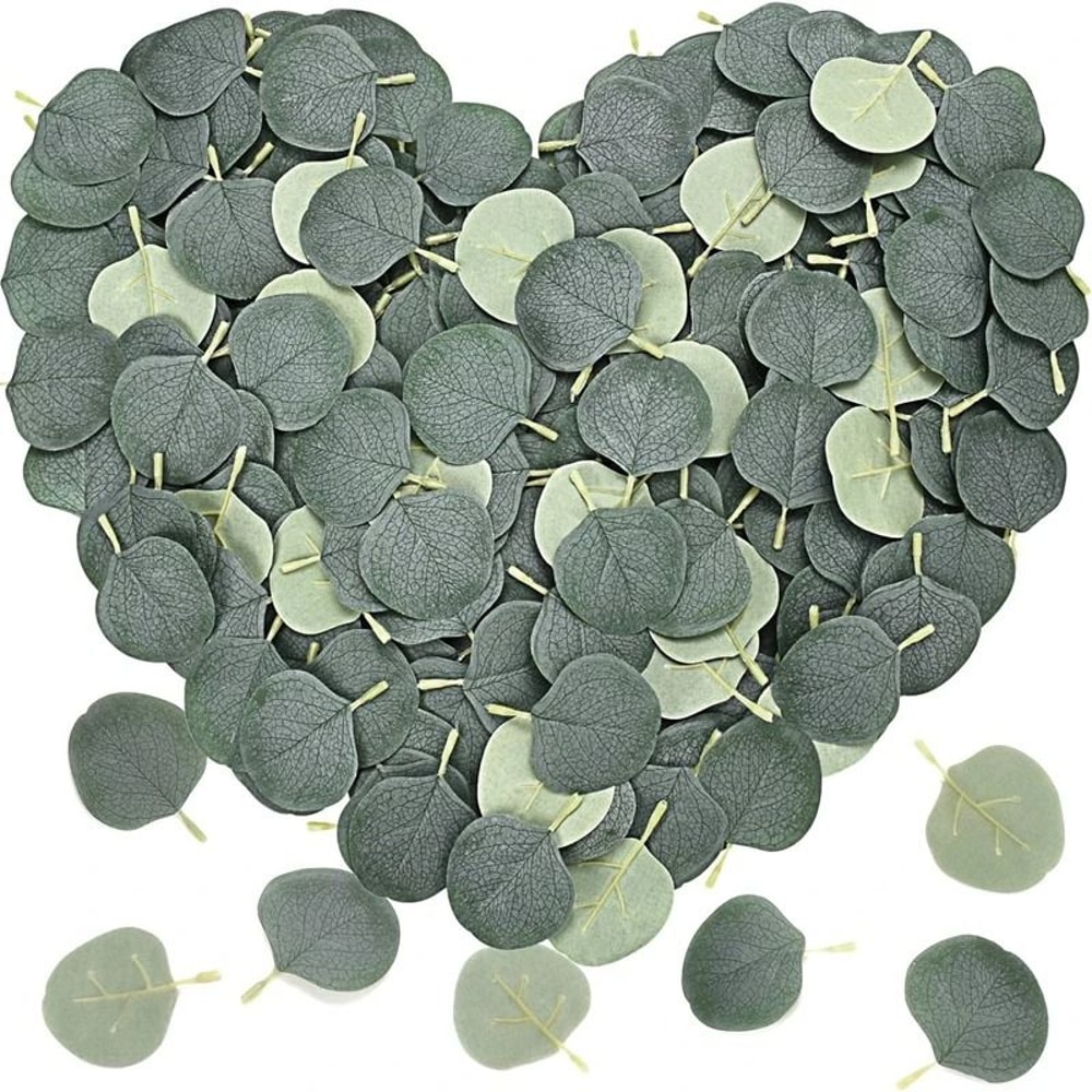 10Pcs Silk Eucalyptus Leaves Artificial Silver Dollar Greenery Faux Plants For Wedding Decor Hom 8