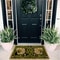 Botanical Welcome Floral Doormat Green Indoor Plant Decoration Machine Washable Rug For Bedroom 1