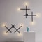Nordic Line Art Wall Lamp Modern Minimalist Cross Sconce Creative LED Background Light For Bedsid 0