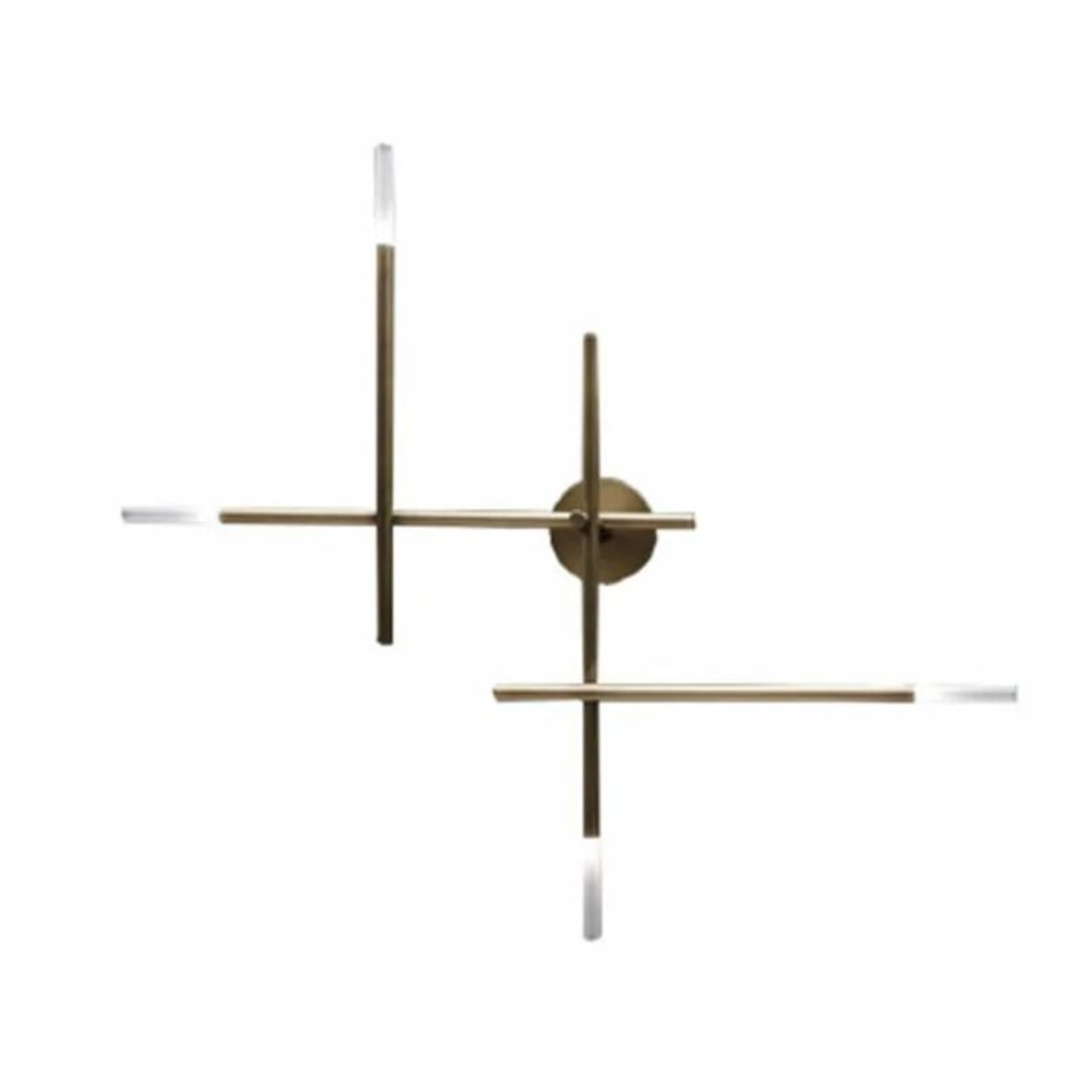 Nordic Line Art Wall Lamp Modern Minimalist Cross Sconce Creative LED Background Light For Bedsid 5