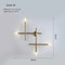 Nordic Line Art Wall Lamp Modern Minimalist Cross Sconce Creative LED Background Light For Bedsid 8