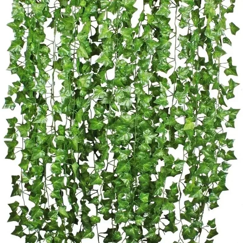 Artificial Ivy Leaf Hanging Vine Fake Greenery Garland Foliage Wall Decor For Home Garden Office 2