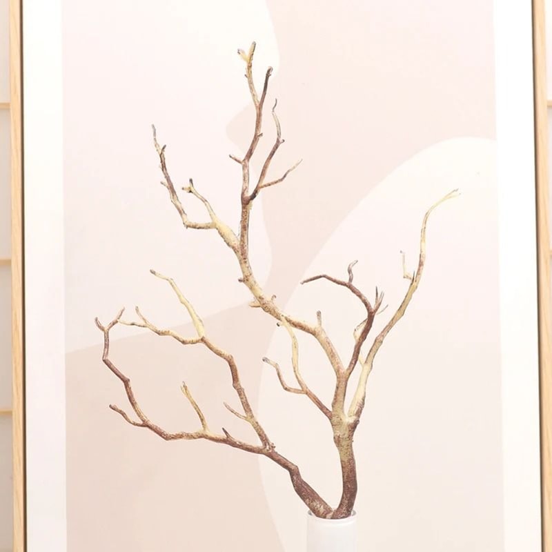 35cm Golden Christmas Antler Branches Artificial Twigs For DIY Headbands Halloween Xmas Home Dec 6