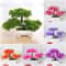 Artificial Desktop Bonsai Tree Potted Simulation Green Plant Modern Home Office Table Decor Gard 0