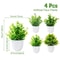 Mini Artificial Potted Bonsai Tree Simulation Green Grass Plant Modern Home Office Desk Ornament 13