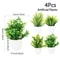 Mini Artificial Potted Bonsai Tree Simulation Green Grass Plant Modern Home Office Desk Ornament 8
