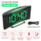 Curved LED Digital Alarm Clock Large Mirror Screen Desktop Clock Modern Electronic Bedside Table 5