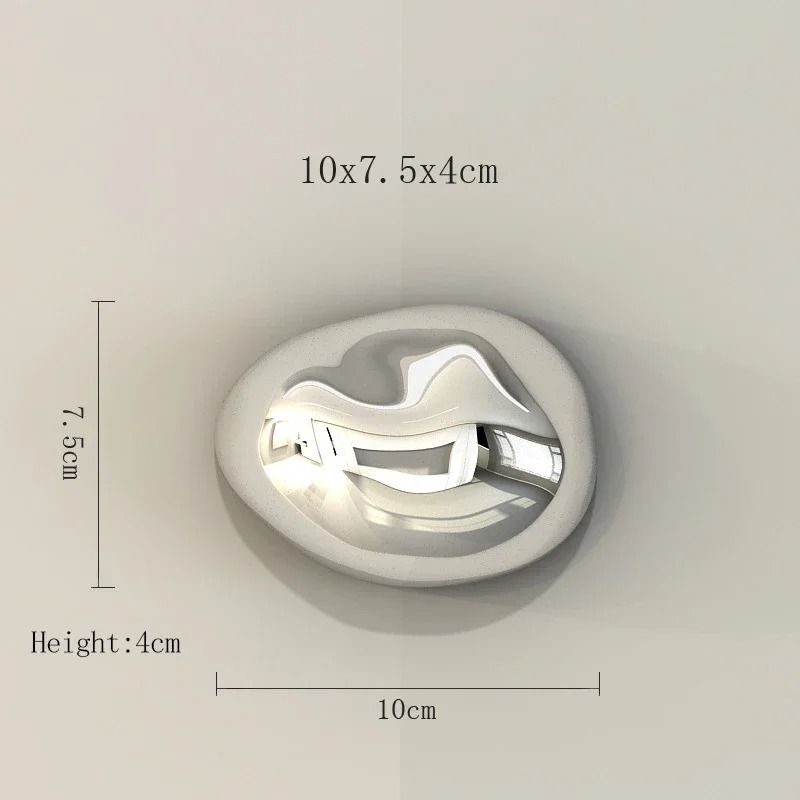 Stereo Electroplating Stone Wall Pendant Simulation Mineral Wall Hanging Modern Metallic Rock Bac 8