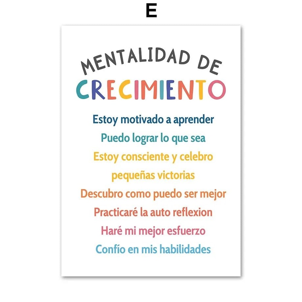 Growth Mindset Mental Health Poster Social Worker Office Decor Therapy Wall Art Counselor Classr 10